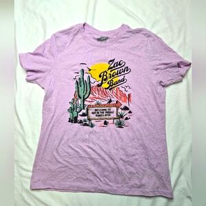 Zac Brown Band short sleeve cactus tshirt size Medium